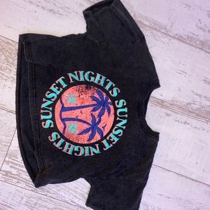 Forever 21 Graphic Cropped Tee